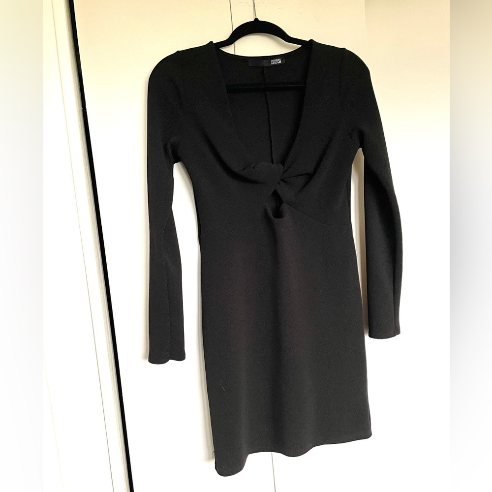 Rebel Sugar sexy black keyhole dress